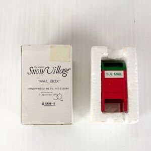 Department 56 Snow Village Christmas Mailbox Heritage Holiday Accessory